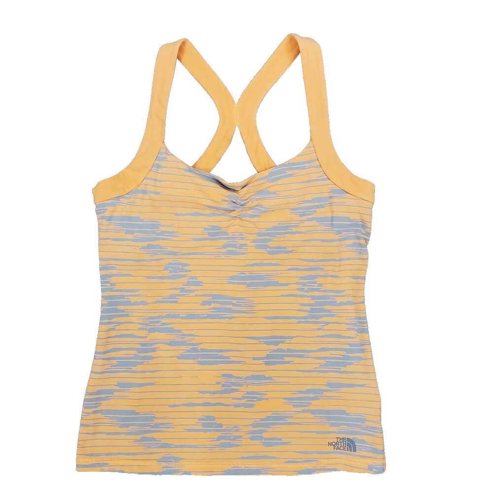 The North Face Activewear Tank Top Size M Orange Gray Athletic